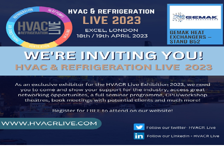 GEMAK HVAC & REFRIGERATION LIVE 2023 fuarna katld!